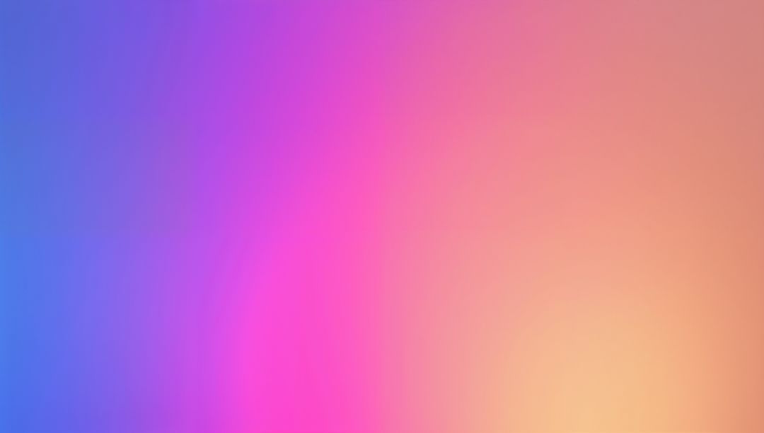 Shifting multicolor gradient background blending vivid blue, magenta and warm peach tones