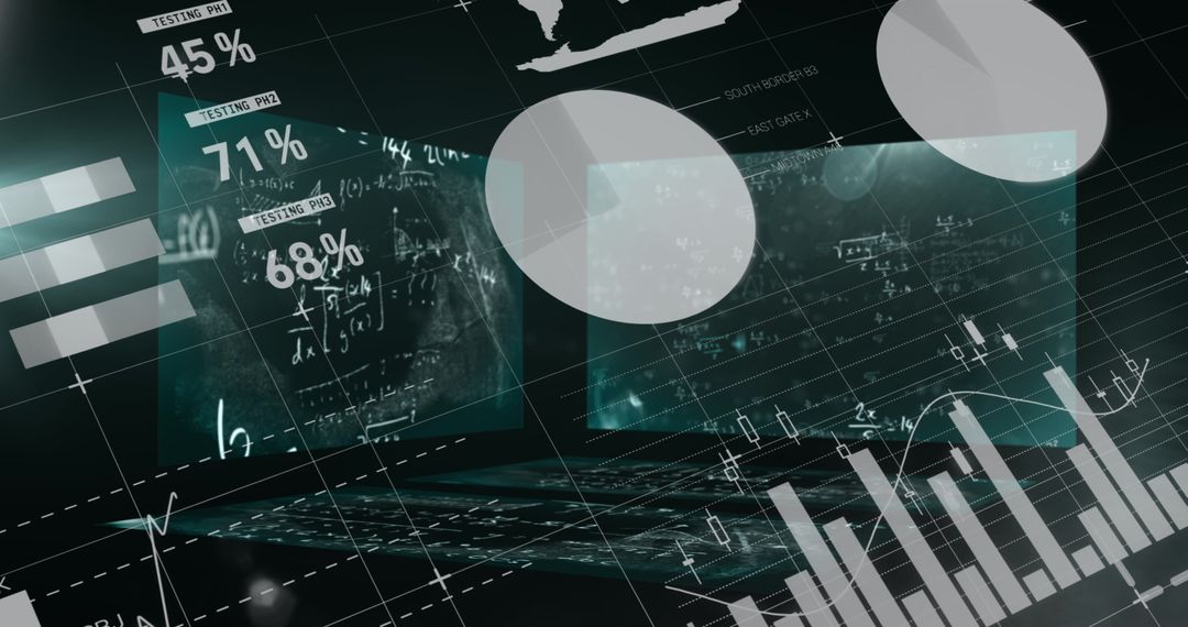 Abstract Digital Data Analytics With Mathematical Equations