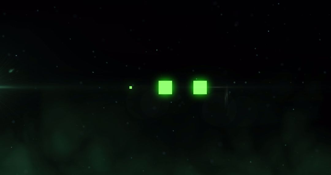Futuristic Green Glowing Loading Interface