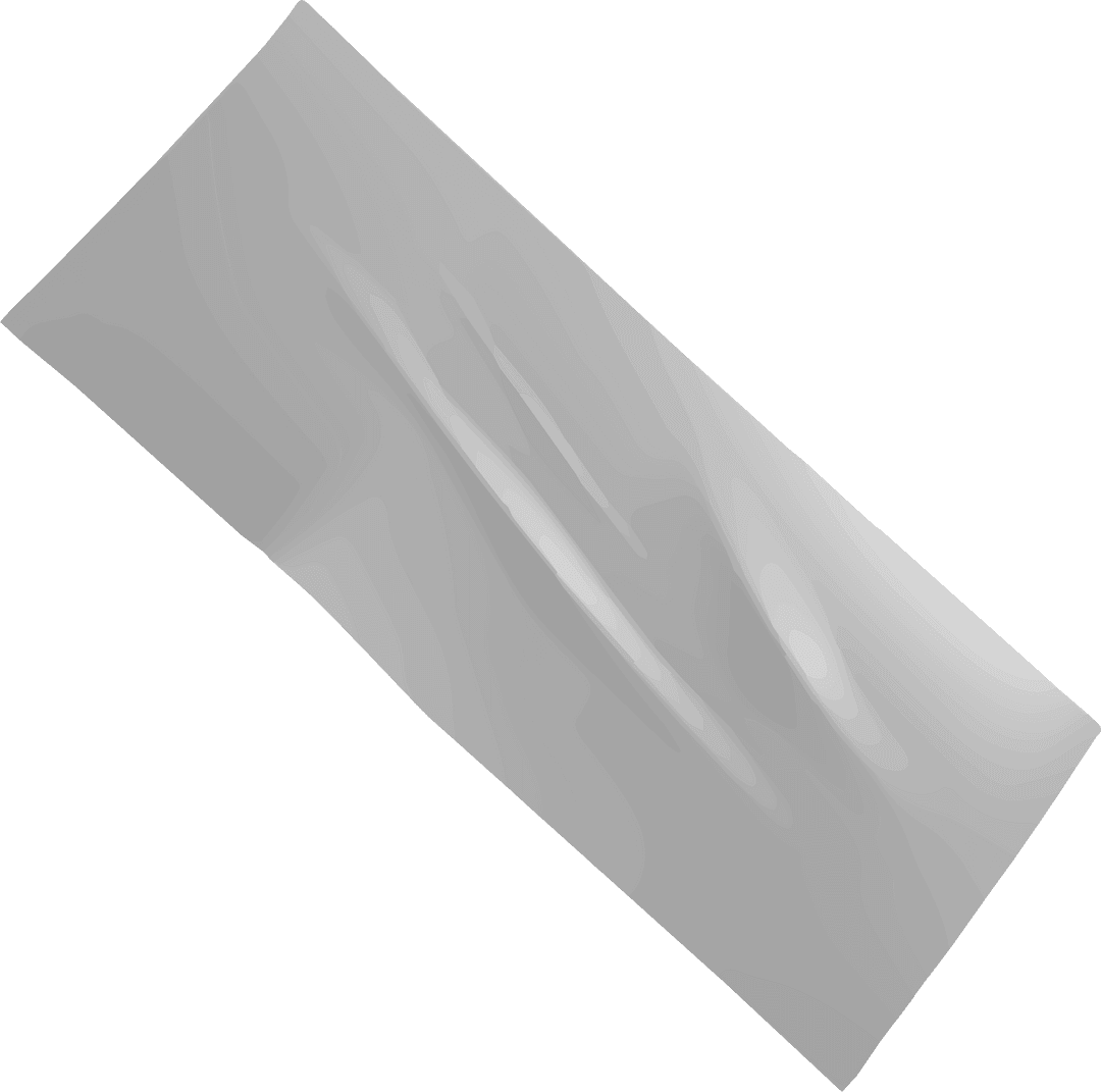 Transparent Grayscale Metallic Elongated Shape