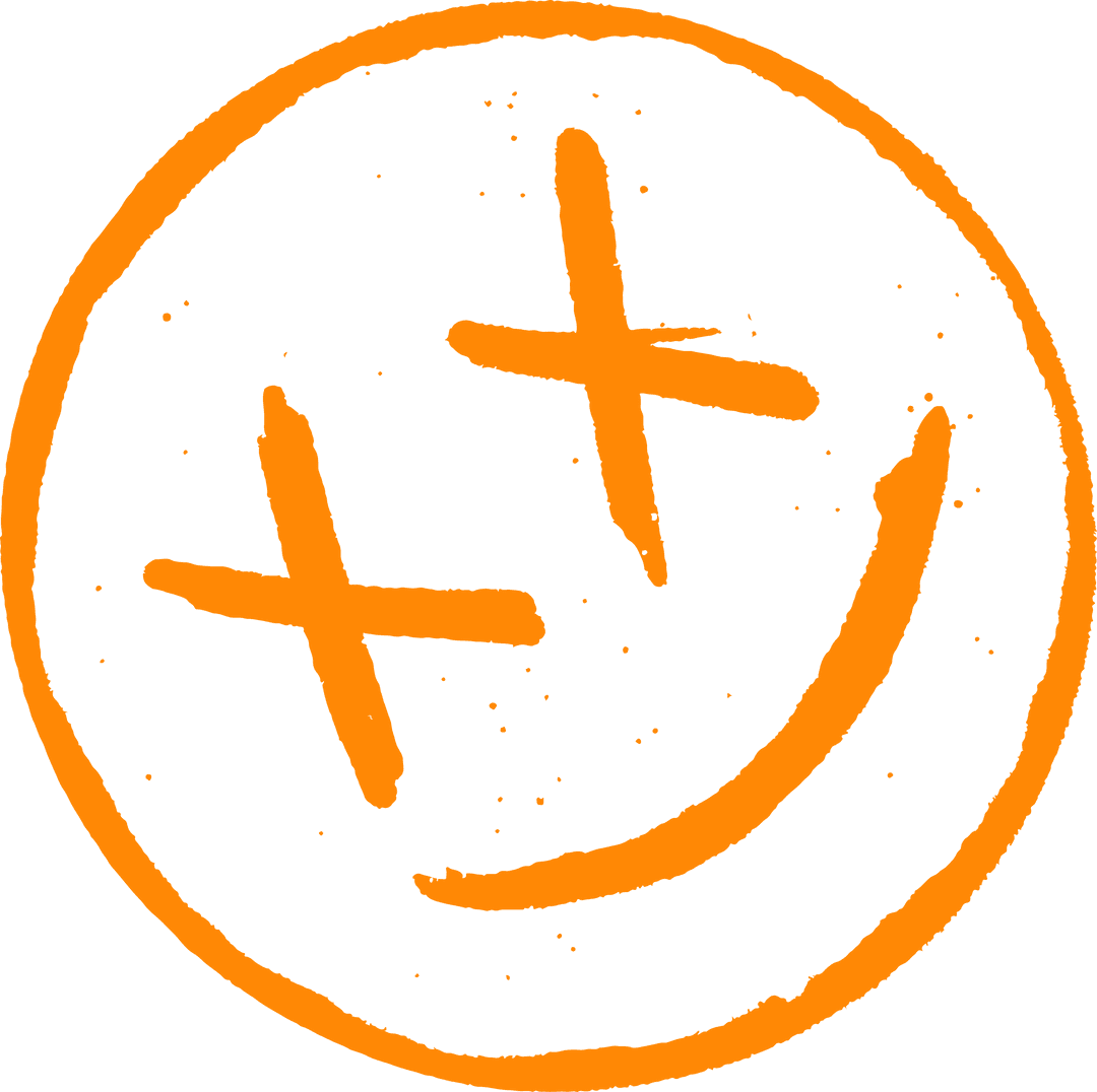 Transparent Brushstroke Smiley Face on Artistic Background