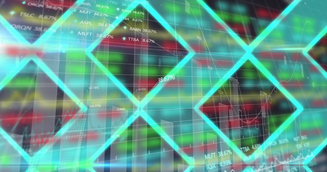 Dynamic Digital Financial Graphs on Abstract Display