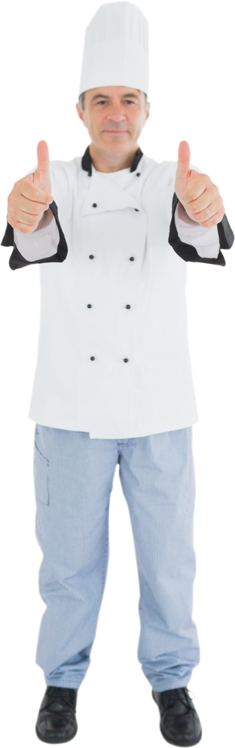 Transparent Chef Giving Two Thumbs Up Full Chaired View - Download Free Stock Images Pikwizard.com