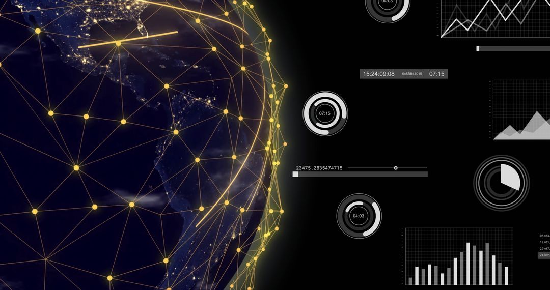 Global ai data processing with abstract digital interface