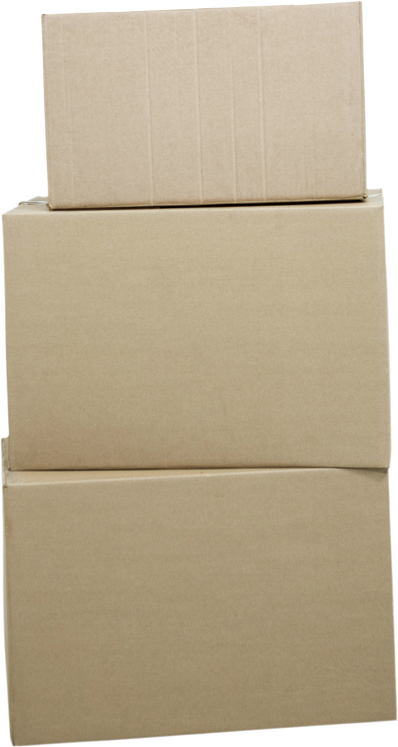 Stack of Three Transparent Cardboard Boxes for Shipping - Download Free Stock Images Pikwizard.com