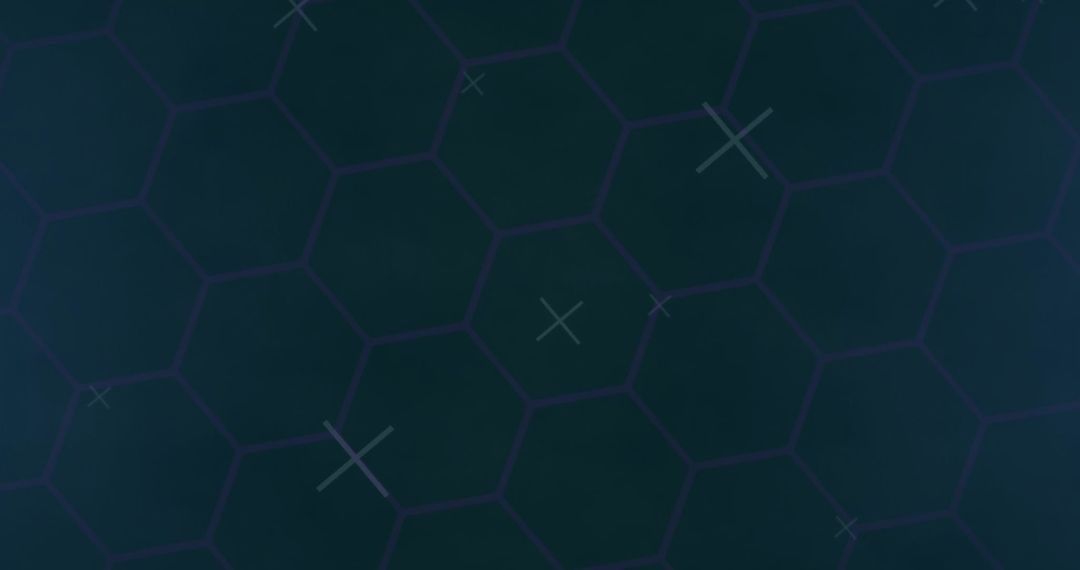 Abstract Hexagonal Grid Dark Futuristic Background