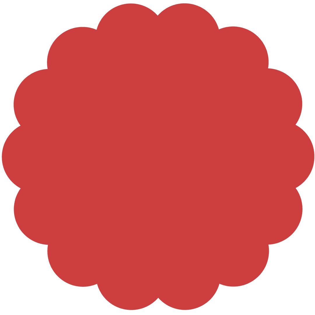 Red Scalloped Badge with Copy Space on Transparent Background - Download Free Stock Images Pikwizard.com