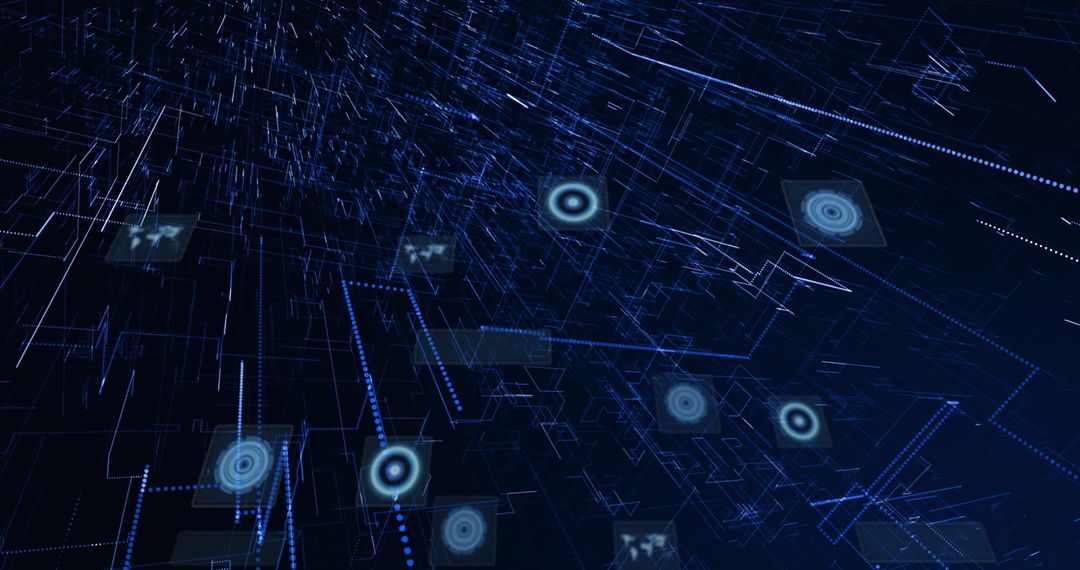 Futuristic Digital Data and Global Connections