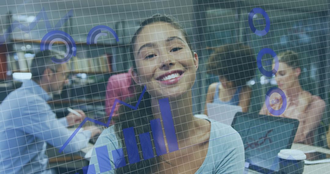 Data Visualization with Diverse Professionals in Office