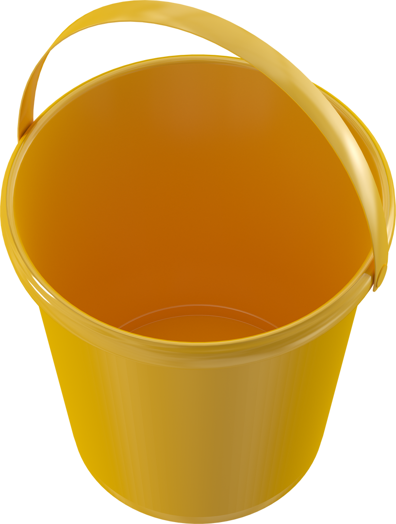 Yellow Bucket on Transparent Background - Download Free Stock Images Pikwizard.com