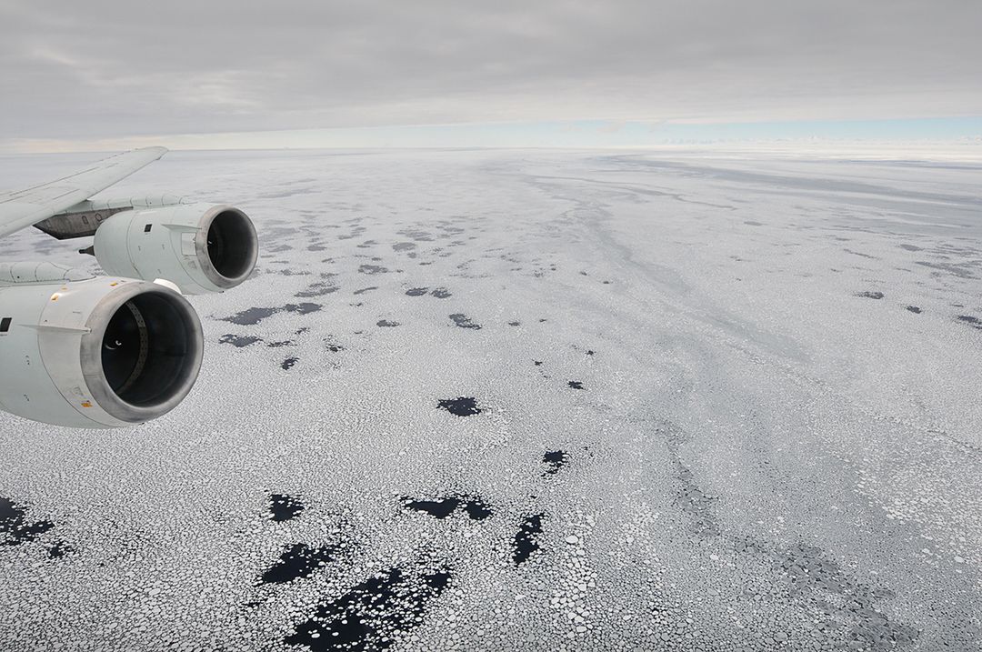 Aerial View of Sea Ice from NASA's Research Aircraft in West Antarctica - Free Images, Stock Photos and Pictures on Pikwizard.com