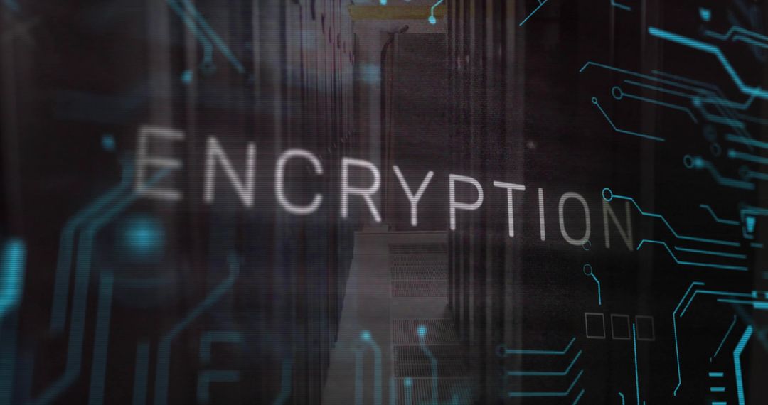 Encryption in Technology: Cybersecurity and Data Protection Concept