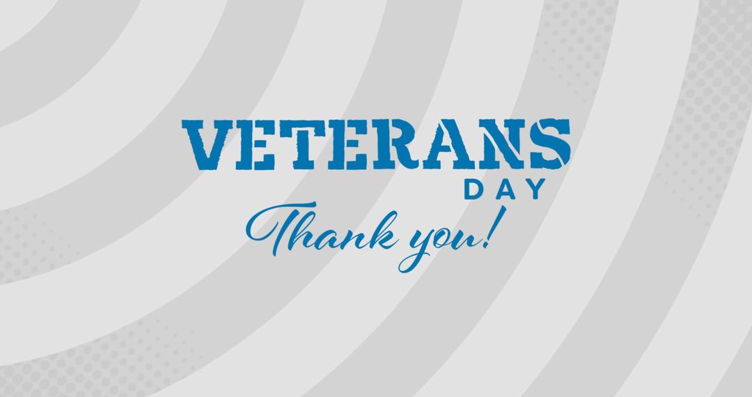 Veterans Day Appreciation Banner with Bold Text