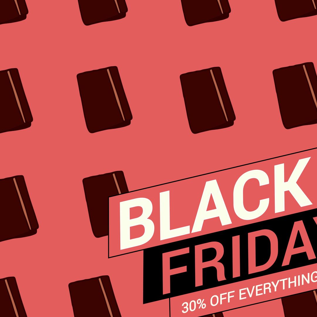 Composition of black friday 30 percent off everything text over shapes on pink background - Download Free Stock Templates Pikwizard.com