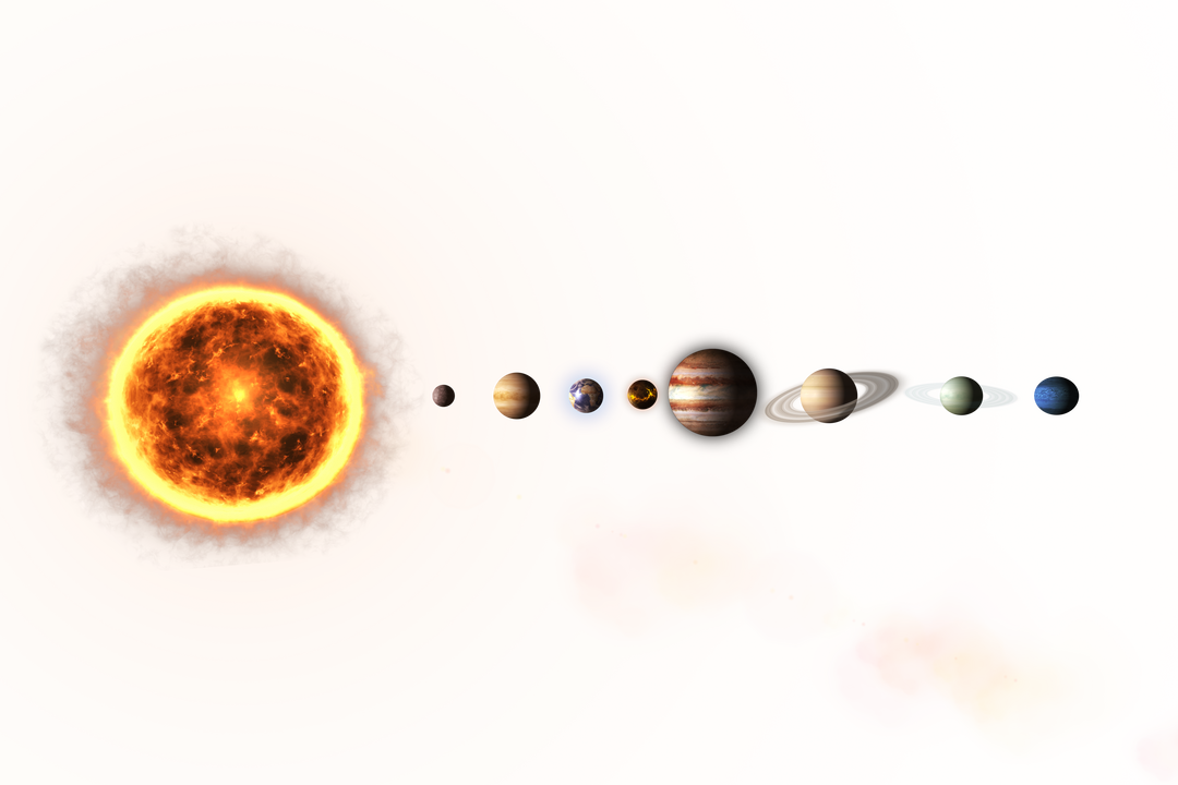 Illustrative Transparent Solar System with Alignment View - Download Free Stock Images Pikwizard.com