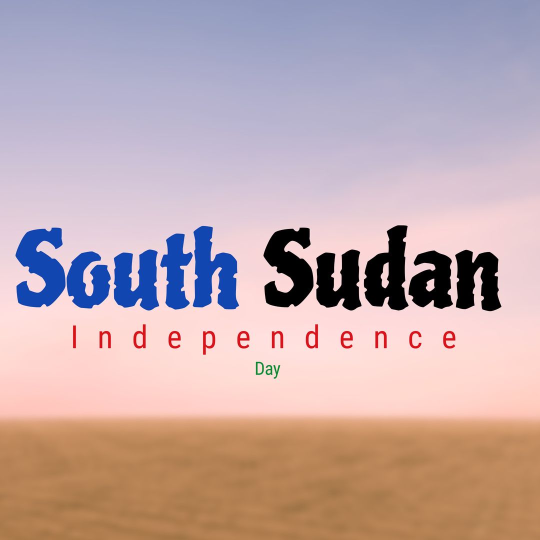 Celebrating South Sudan Independence Day with Artistic Typography