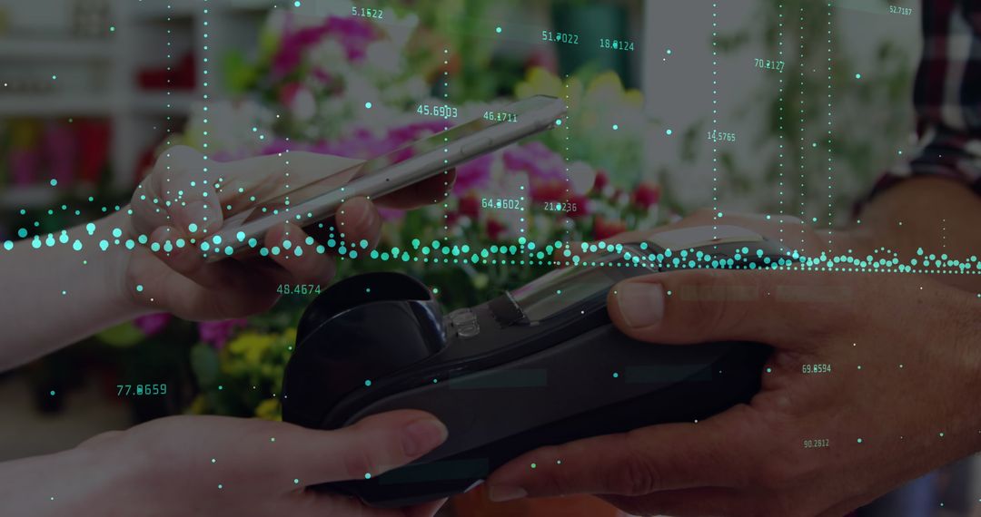 Contactless Payment with Barcode and Data Analytics Visual