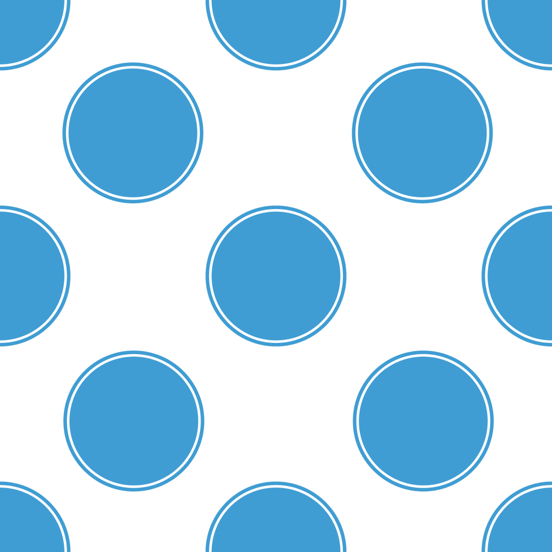 Blue Circles Pattern on Transparent Background