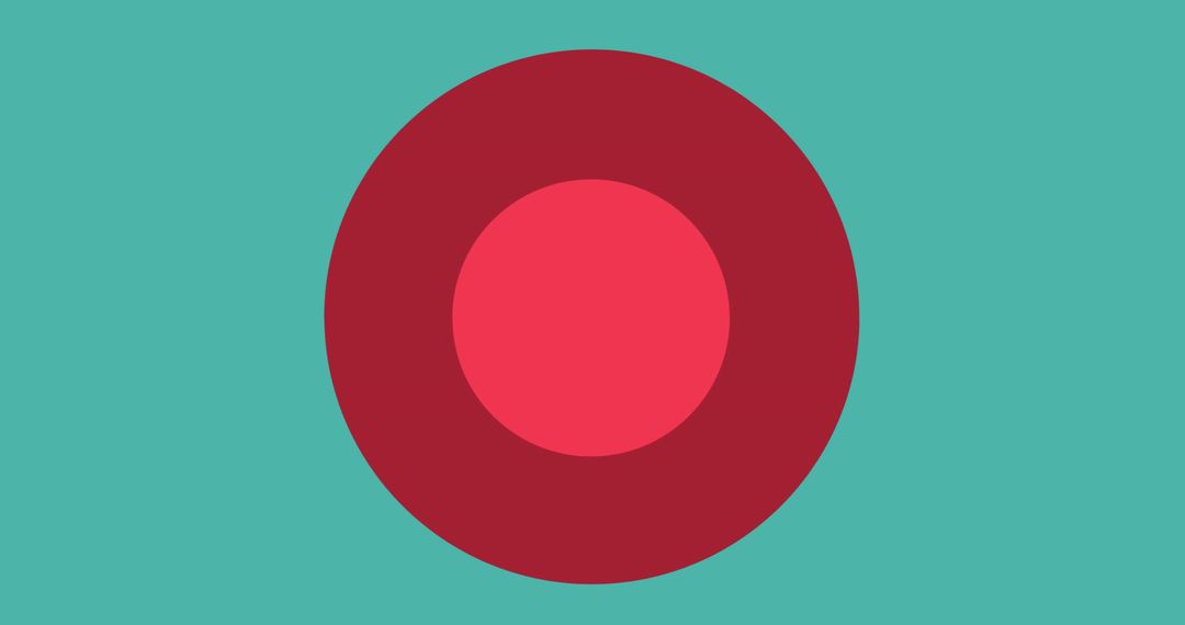 Colorful Abstract Circles on Blue Background