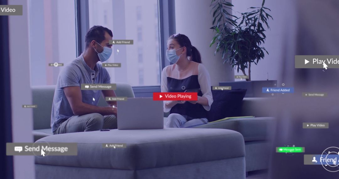 Diverse Professionals Collaborating in Digital Workspace