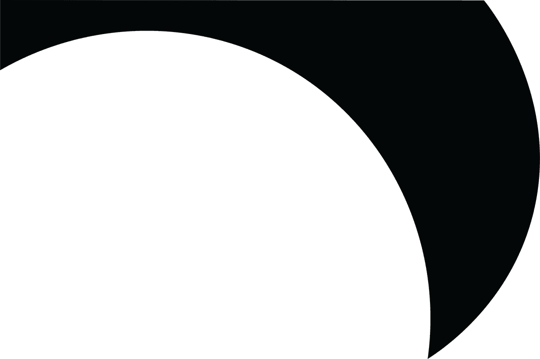 Abstract Black Shape on Transparent Background Vector Art