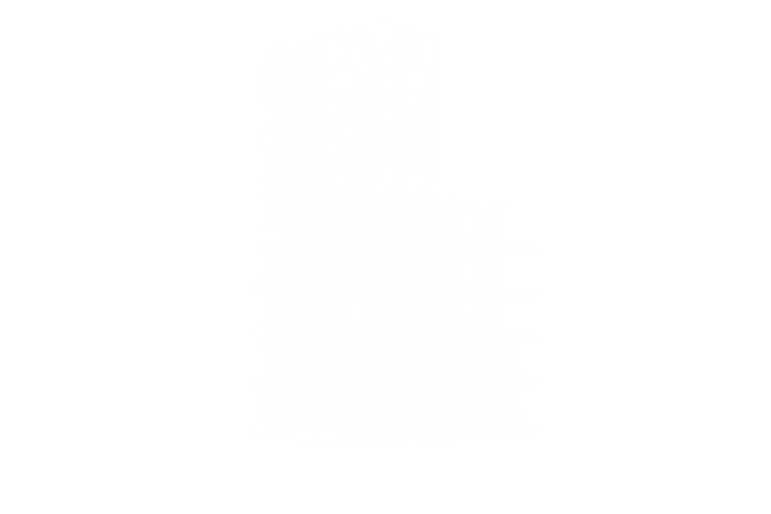Abstract Transparent Building Plan with Stairs Illustration