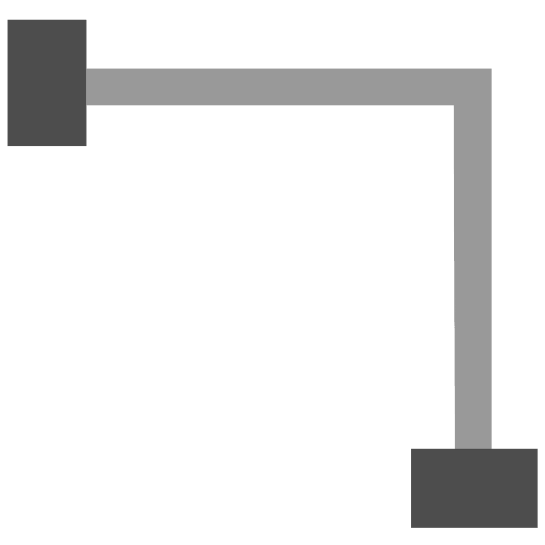Transparent Architectural L-Shaped Angle Design