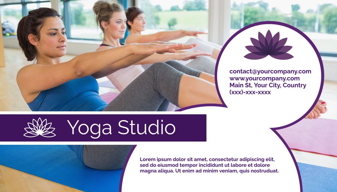 Women Practicing Yoga Poses in Studio Environment - Download Free Stock Templates Pikwizard.com