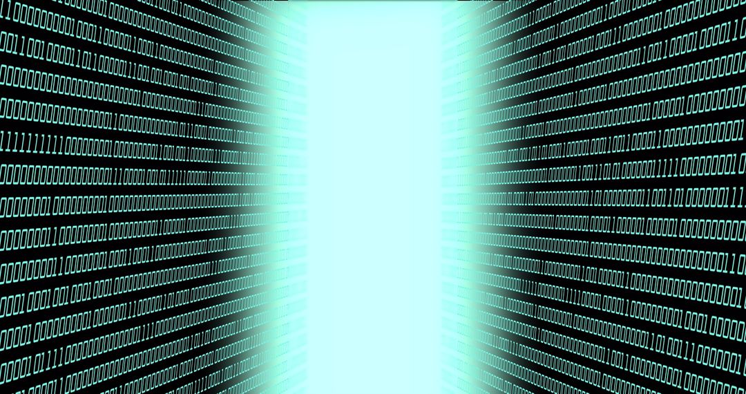 Digital Binary Code in Abstract Network Tunnel - Free Images, Stock Photos and Pictures on Pikwizard.com