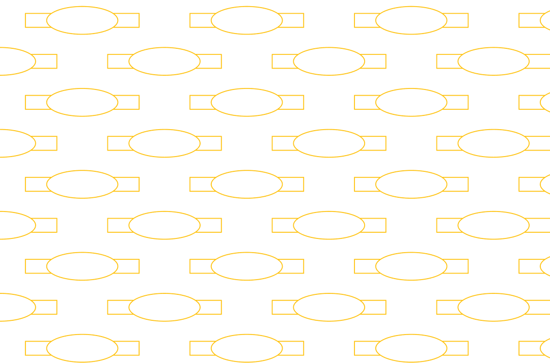 Yellow Ribbon Banners Pattern on Transparent Background Vector