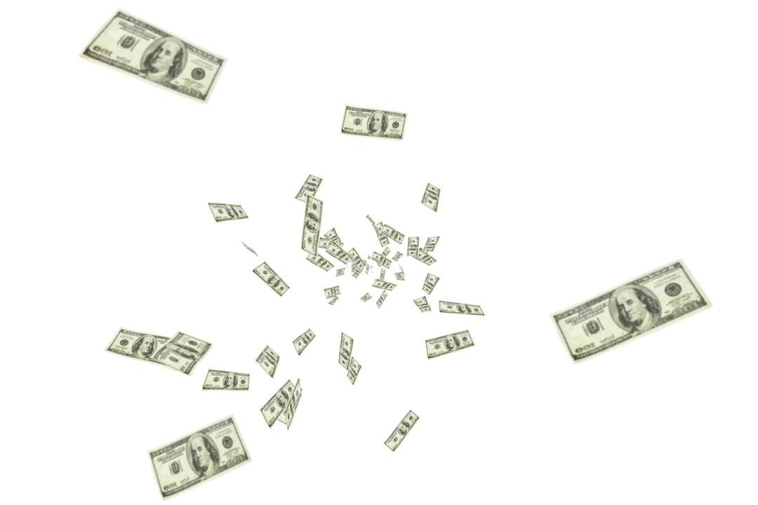 Falling Banknotes on Transparent Background - Download Free Stock Images Pikwizard.com