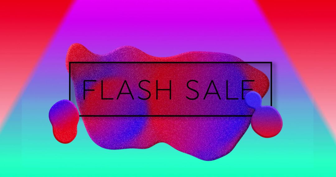 Vibrant Flash Sale Advertisement with Bold Abstract Background - Free Images, Stock Photos and Pictures on Pikwizard.com