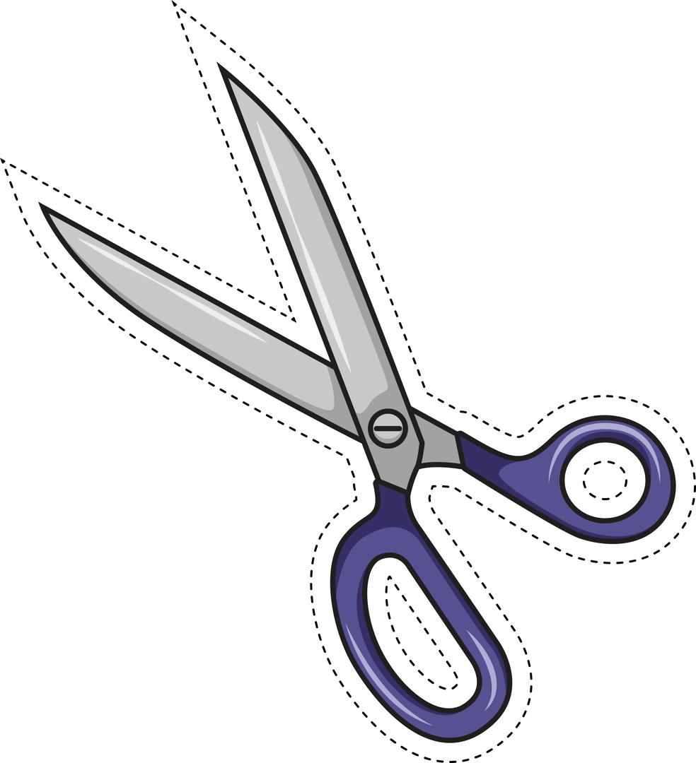 Vector Scissors Illustration on Transparent Background - Download Free Stock Images Pikwizard.com