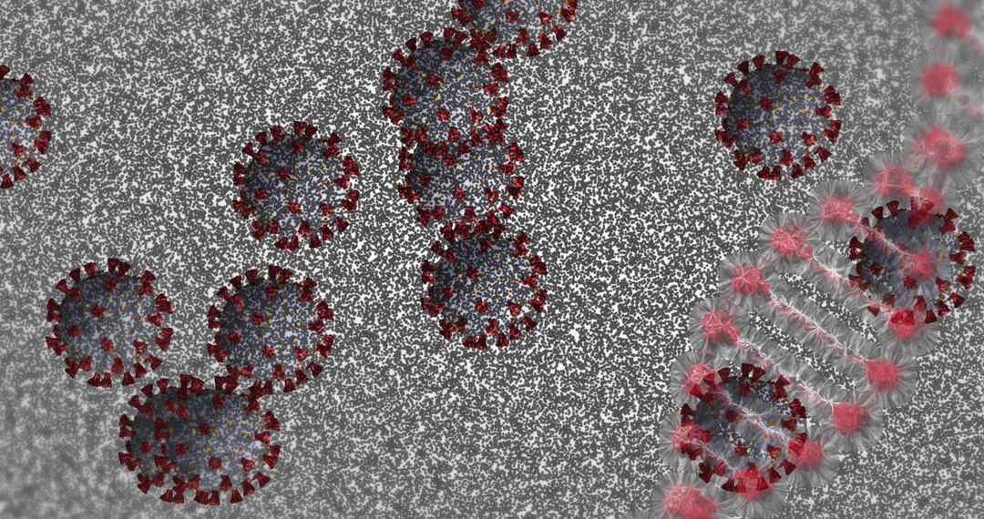 Virus and DNA Conceptual Microbiology Illustration