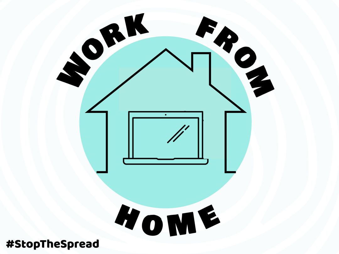 Work from Home Digital Illustration for Remote Work