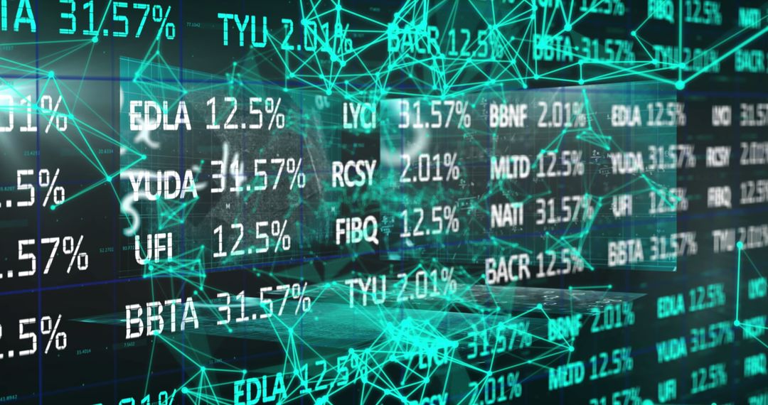 Global Stock Market Data and Plexus Network Overlay