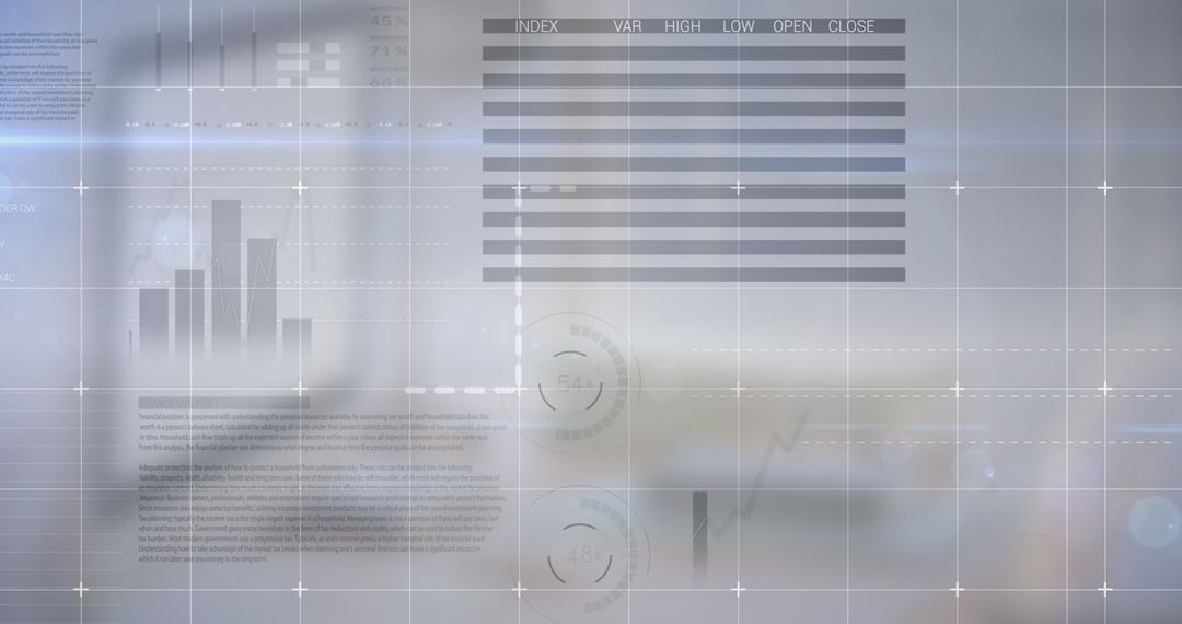 Digital Data Processing and Statistical Analysis Overlay