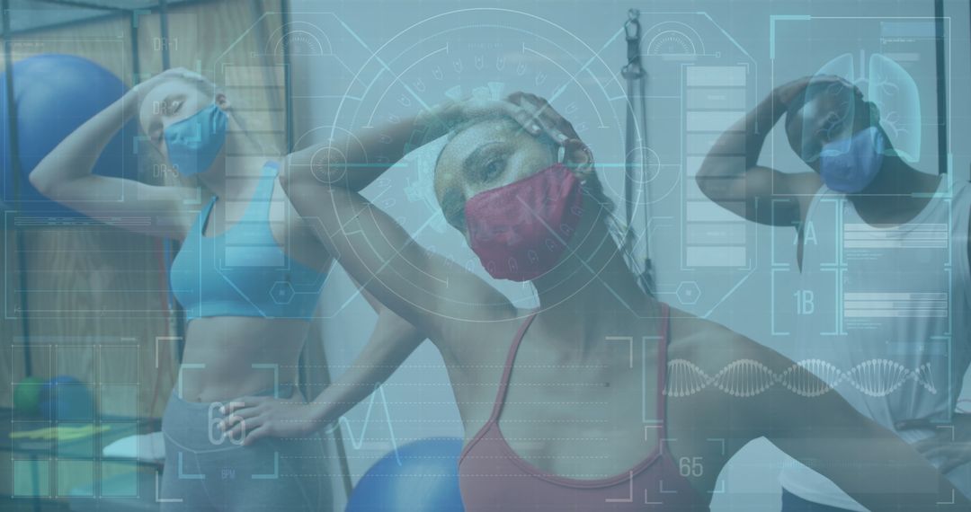 Fitness Amid Pandemic Displaying Statistics and Graphs