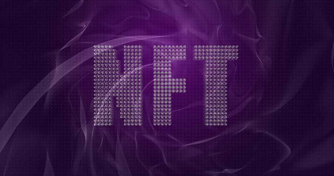 NFT Digital Art Concept with Technology Theme