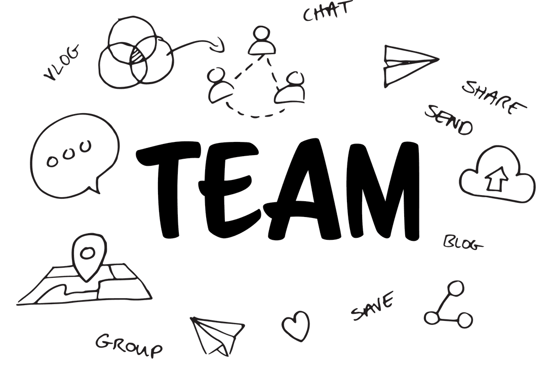 Transparent Team Media and Communication Icons