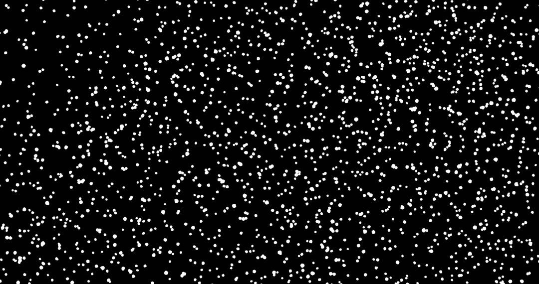 Abstract Moving White Dots on Black Background