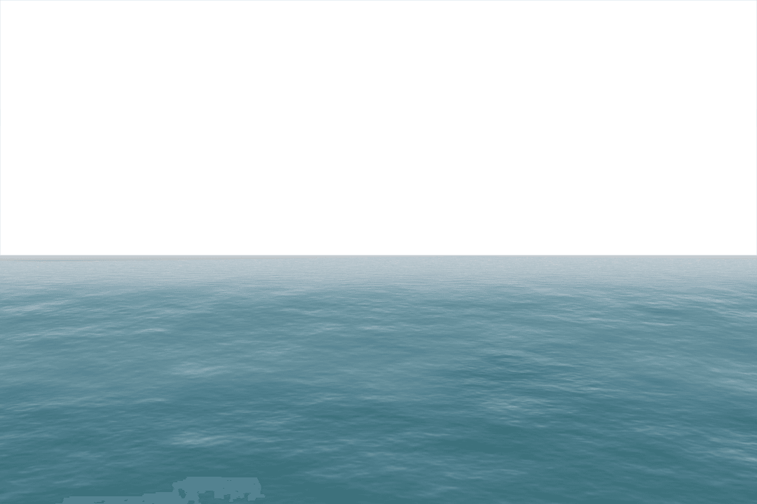 Tranquil and Transparent Ocean with Clear Horizon