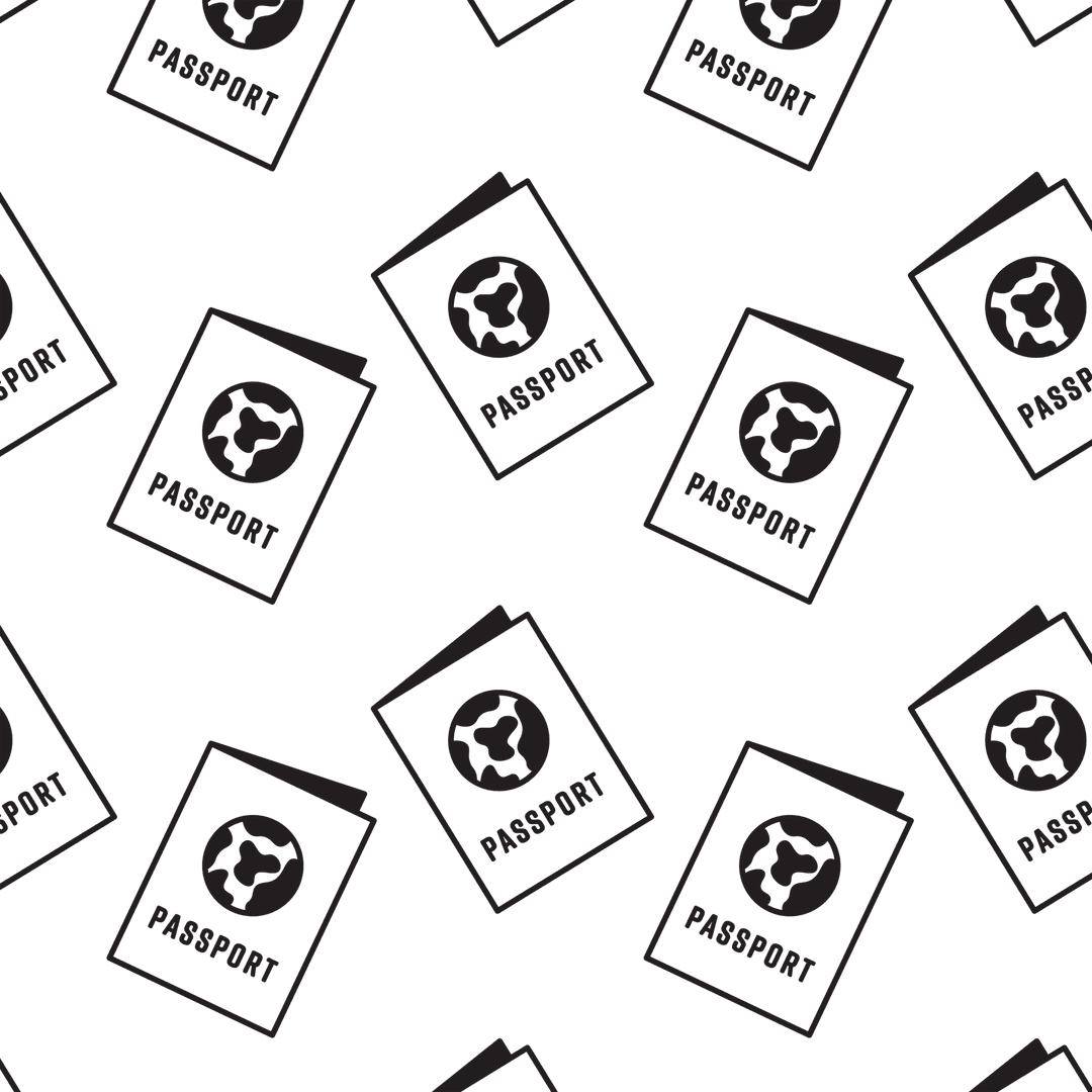 Seamless Passport Pattern on Transparent Background Vector - Download Free Stock Images Pikwizard.com