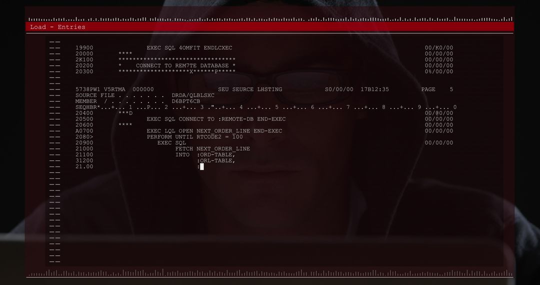 Hacker Analyzing Data Code on Screen - Free Images, Stock Photos and Pictures on Pikwizard.com