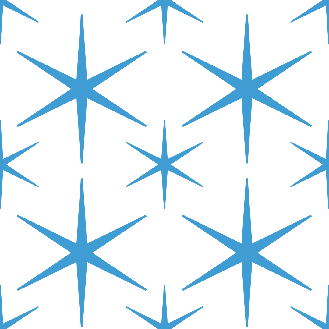 Blue Star Pattern Transparent Background for Creative Projects