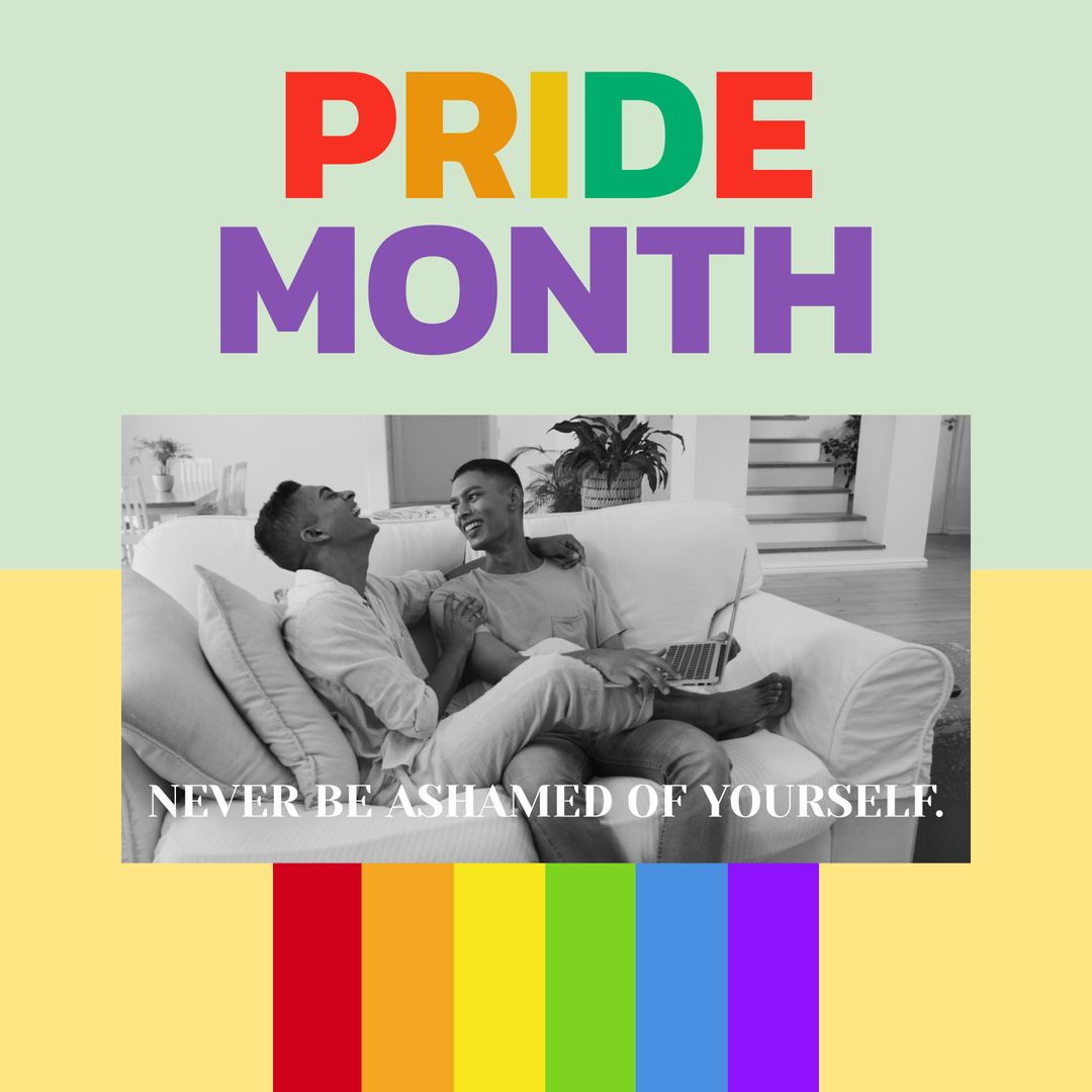 Celebrating Pride Month with Joyful LGBTQ+ Couple