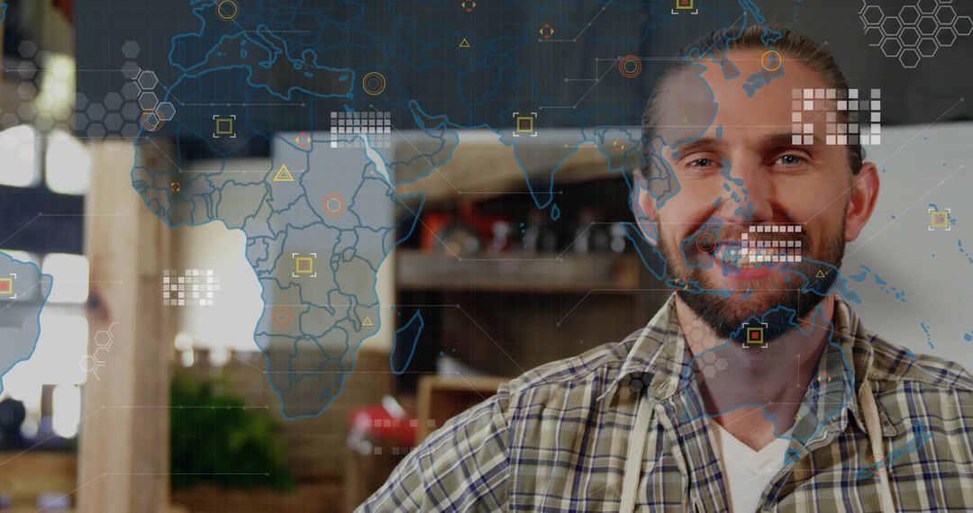 Artisan in Workshop Exploring Digital Technological Interface