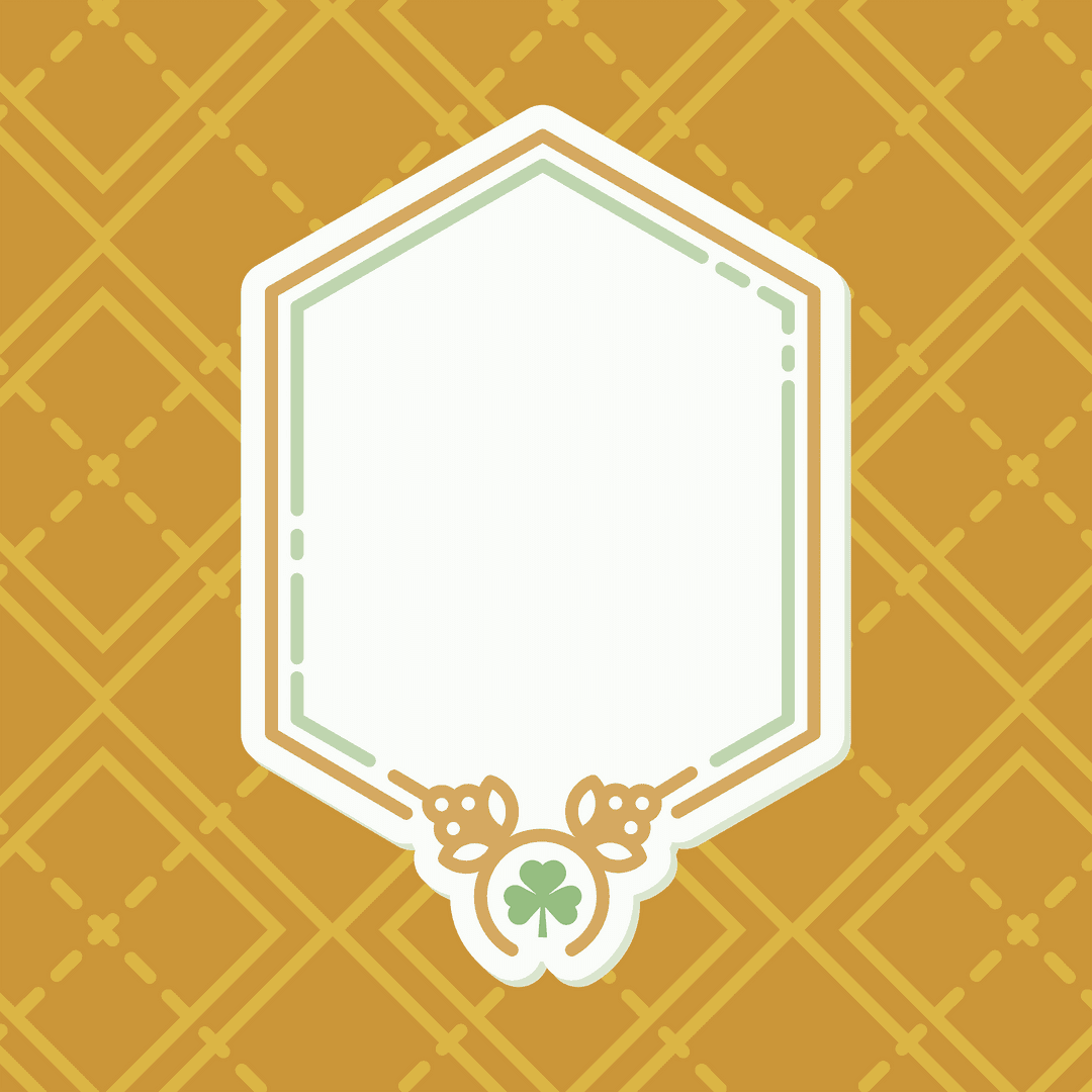 Elegant Gold Card Design with Transparent Background