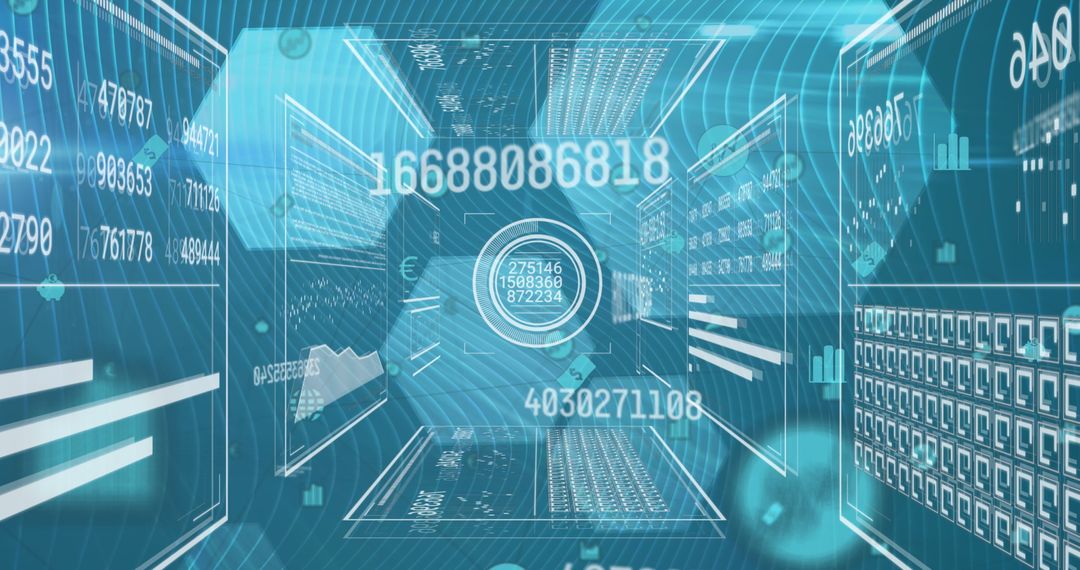 Dynamic digital interface with numeric code overlays