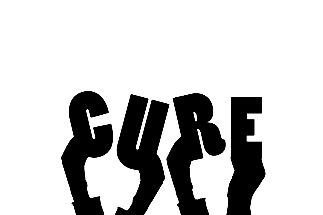 Hands Holding Cure Text Transparent Illustration Vector